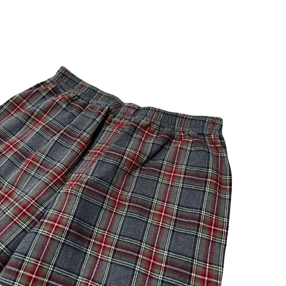 LL Bean Men's Flannel Pajama Set Top & Bottom (Cropped) 100% Cotton Size Large